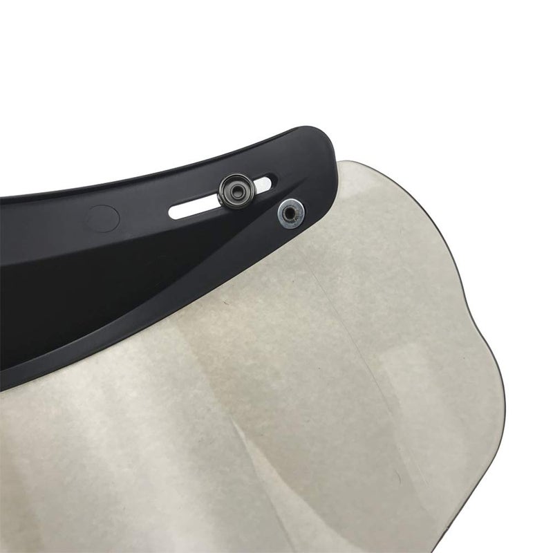 WANCAR Retro Universal Standard 3-Snap Open Face Motorcycle Helmets Flip Up Face Visor Wind Shield Lens(Light Smoke) - Image 5